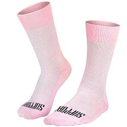 SUPPORT Superleichte Fahrradsocken für Herren, atmungsaktive Technologie, rutschfeste Faser, Unisex, Zubehör für Radfahrer, Wandern, Klettern, Radfahren, Reiten., rose, 10-11 von Support