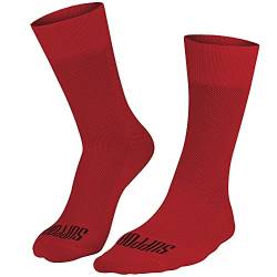 SUPPORT Superleichte Fahrradsocken für Herren, atmungsaktive Technologie, rutschfeste Faser, Unisex, Zubehör für Radfahrer, Wandern, Klettern, Radfahren, Reiten., rot, 8-9 von Support