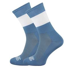 Support Herren-Fahrradsocken, atmungsaktive Technologie, rutschfeste Faser, unisex, einfarbig, Zubehör für Radfahren, Wandern, Klettern, Block's Denim 39-41 EU von Support