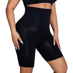 Suprenx Damen Bauchkontrolle Höschen Hohe Taille Firm Control Shapewear Oberschenkel Slimmers Body Shaper Butt Lifter Unterwäsche, schwarz, Large von Suprenx