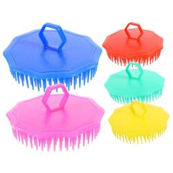 SUPVOX 5 Stücke Kopfhaut Massagebürste Kopfmassage Bürste Silikon Shampoobürste Badebürste für Dusche Shampoo Haarbürste Anti Cellulite Entferner Körperpeeling (Zufällig) von Supvox