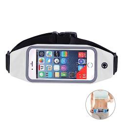 fitnessband fitnessbänder Reflektierender Gürtel handyhülle wasserdichte Tasche m Phone Holder Water Proof Phone case gürteltasche Sport Riementasche Handytasche Fräulein Weiß von Supvox