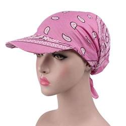 Sommer Bandana Cap, Herrem Damen Baumwolle Biker Bandana Kopftuch Hat,Sonnenhut Golf Tennis Baseball Mütze Turban Kopfbedeckung Headwear Kopf Wraps Sonnenblende Kappe von Surakey