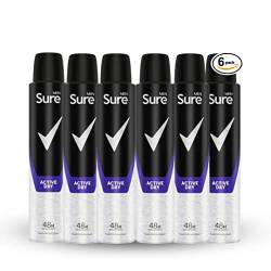 (6 x 250ml) Sure Men ACTIVE Dry 48h Anti-Perspirant Deodorant (6 x 250ml) by Sure Men von Sure