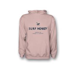 DRESSED IN MUSIC PLAY WITH ME Hoodie Umweltfreundlicher Hoodie für Herren/Damen - Bio-Baumwolle Gots Surf Monkey®, Rosa, Large von Surf Monkey