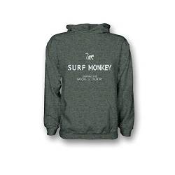 Dressed IN Music Play with ME Hoodie Herren/Damen-Sweatshirt mit Kapuze – Bio-Baumwolle GOTS Surf Monkey®, Grün marmoriert, M von Surf Monkey