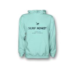 Dressed IN Music Play with ME Hoodie Herren/Damen-Sweatshirt mit Kapuze – Bio-Baumwolle GOTS Surf Monkey®, Himmel, M von Surf Monkey