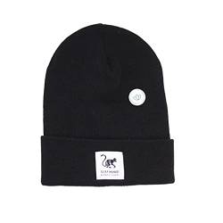 SURF MONKEY Beanie Mütze Unisex Erwachsene Einheitsgröße - Wintermütze, Schwarz , 61 cm von Surf Monkey