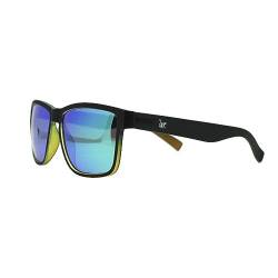 SURF MONKEY Sonnenbrille für Damen und Herren, polarisiert, für Erwachsene, Schwarz/Grün von Surf Monkey