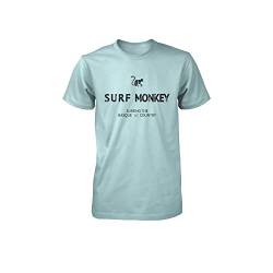 SURF MONKEY T-Shirt aus Bio-Baumwolle, Himmel, L von Surf Monkey