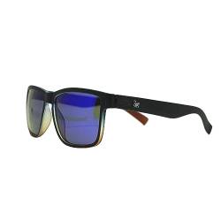 Surf Monkey Sonnenbrille für Damen und Herren, polarisiert, für Erwachsene, schwarz/blau von Surf Monkey