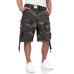 Surplus Division Herren Cargo Shorts, blackcamo, 6XL von Surplus Raw Vintage