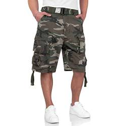 Surplus Division Herren Cargo Shorts, woodland, 3XL von Surplus Raw Vintage