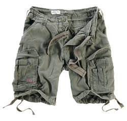 Surplus Raw Vintage Airborne Vintage Herren Cargo Shorts, Oliv, XL von Surplus Raw Vintage