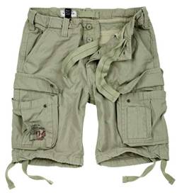 Surplus Raw Vintage Airborne Vintage Herren Cargo Shorts, Oliv Light, 6XL von Surplus Raw Vintage