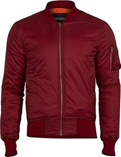 Surplus Raw Vintage Herren Basic Bomberjacke, Bordeaux, 4XL von Surplus Raw Vintage