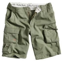 Surplus Raw Vintage Herren Cargo Trooper Shorts, Oliv, M von Surplus Raw Vintage