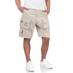 Surplus Raw Vintage Herren Cargo Trooper Shorts, matt Weiss, 3XL von Surplus Raw Vintage