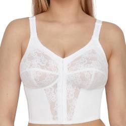 SUSA Damen Standard BH, Halbtransparent, Weiß, 85D von Susa