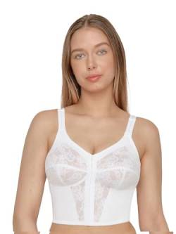 SUSA Damen Standard BH, Halbtransparent, Weiß, 90C von Susa