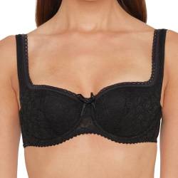 Susa Damen 7592 Push-Up BH, Halbtransparent, schwarz, 75D von Susa