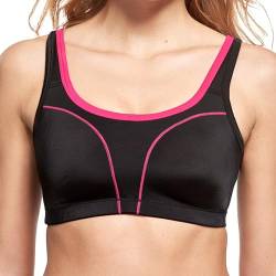 Susa Damen 7897 Sport-BH, schwarz-pink, 100D von Susa