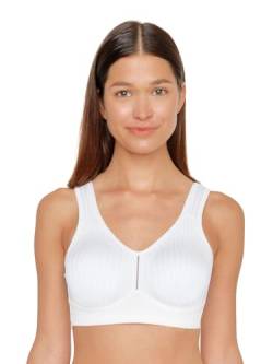 Susa Damen Entlastungs Bügel Cremona Comfort Plus Bügelloser BH, Blickdicht, weiß, 80G von Susa