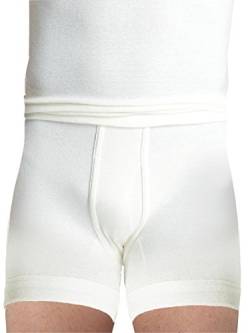 Susa Herren Angora Unterhose (kurz) s8010030 Funktionsunterwäsche, Weiß (wollweiß s122), Medium (Herstellergröße: M) von Susa