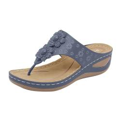 Flip Flops Damen Slipper Bequem Badelatschen Sandalen Mit Keilabsatz Einfarbig Slippers Women Hausschuhe Damen Sommer Strandschuhe Superfit Hausschuhe Mädchen Strass, Lässig, Hausschuhe Schuhe von Susenstone