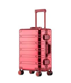 Aluminium-Koffer, Rollgepäcktasche, Trolley-Koffer, Reisetasche, große Kapazität, e, 61 cm (24 zoll) von Suwequest