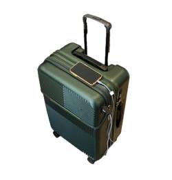 Boarding-Koffer mit Frontöffnung, für Herren und Damen, leichter Trolley, Reisegepäck, modisch, USB-Ladegepäck, En8, 51 cm von Suwequest