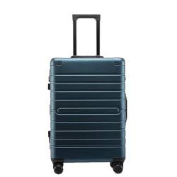 Business-Gepäck, Aluminium, Trolley, Koffer, Handgepäck, Spinner-Räder, Hardside-Gepäck, silberfarben, blau, 140 von Suwequest
