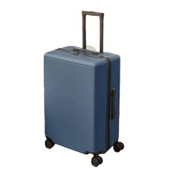 Business Koffer Klein Trolley Koffer Damen Leicht Handgepäck Trolley Koffer Herren Passwort Koffer, tiefseeblau, 66 cm von Suwequest