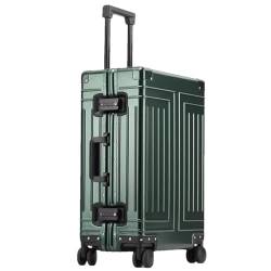 Gepäckkoffer aus Aluminiumlegierung, geeignet für Boarding-Trolley, Reisekoffer, Dark En8, 51 cm von Suwequest