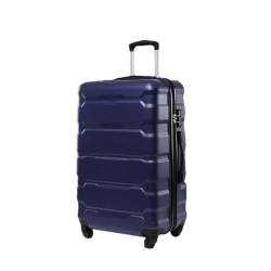 Handgepäck Kabinenkoffer Reisekoffer auf Rädern Rollgepäck Set Hohe Kapazität Trolley Gepäck Tasche Koffer, 1 x Blau, 45,7 cm von Suwequest