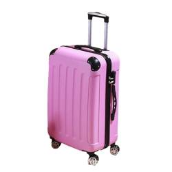 Herren und Damen Reisegepäck Business Trolley Koffer Spinner Boarding Reisekoffer, rosarot, 128 von Suwequest