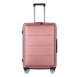 Kabinen-Reisekoffer auf Rädern Rollgepäck Herren Trolley Koffer Große Kapazität Handgepäck, H01 Roségold, 45,7 cm von Suwequest