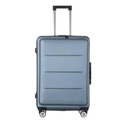 Kabinen-Reisekoffer auf Rädern Rollgepäck Herren Trolley Koffer Große Kapazität Handgepäck, H02 Blau, 51 cm von Suwequest