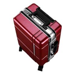 Koffertasche mit verdicktem Aluminiumrahmen, für Damen und Herren, Universalrad, große Kapazität, Reisetasche, Boarding Case, B, 51 cm von Suwequest