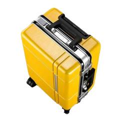 Koffertasche mit verdicktem Aluminiumrahmen, für Damen und Herren, Universalrad, große Kapazität, Reisetasche, Boarding Case, C, 51 cm von Suwequest