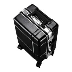 Koffertasche mit verdicktem Aluminiumrahmen, für Damen und Herren, Universalrad, große Kapazität, Reisetasche, Boarding Case, h, 51 cm von Suwequest