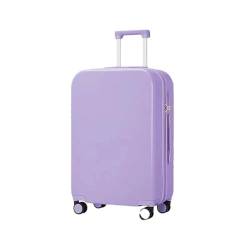 Reisegepäck Rollrad Hardside Damen Koffer Herren Trolley Koffer Große Kapazität Handgepäck, fliederfarben / violett, 51 cm von Suwequest