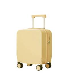 Suwequest Handgepäck, Reisegepäck, Rollrad, Hartschalenkoffer, Damen, Kinder-Trolley, 35,6 cm, leichtes Gepäck, gelb, 35,6 cm von Suwequest