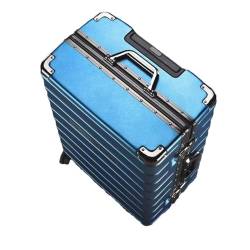 Suwequest Reisegepäck, Aluminiumrahmen, Stange, Trolley, Koffer, Handgepäck, große Kapazität, Passwortbox, blau, 76,2 cm (30 zoll) von Suwequest