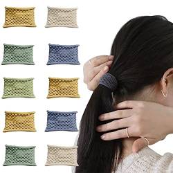 Elastische Haarbänder, 10 Stück Haargummis Seile Pferdeschwanz Halter Haargummis Haargummis für Frauen Mädchen Haarschmuck (mehrfarbig) von Suxgumoe