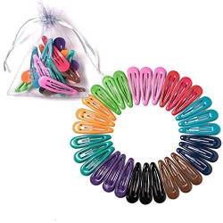 Snap Haarspangen, 30 Stück rutschfeste Metall Haarspange Haarspangen BB Haarnadel Haarschmuck für Kinder Frauen Mädchen (Mischfarbe B.) von Suxgumoe