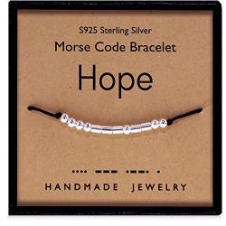 Suyi Gute Besserung Geschenke für ihre Hoffnung Morsecode Armband für Freund Schwester Mutter Mitarbeiter Hope von Suyi