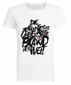 Stonedeafproduction SDP Weißes Kurzarm-T-Shirt Damen-T-Shirt von Suzetee