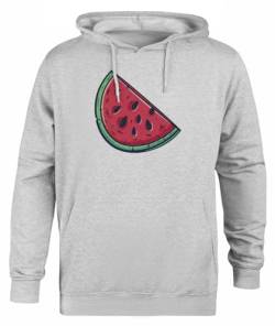 Suzetee Kostenlose Palästina Wassermelone Grauer Unisex-Hoodie-Pullover Mit Kapuze von Suzetee