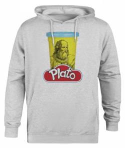Suzetee Plato Play Doh Philosophy Pun Grauer Unisex-Hoodie-Pullover Mit Kapuze von Suzetee